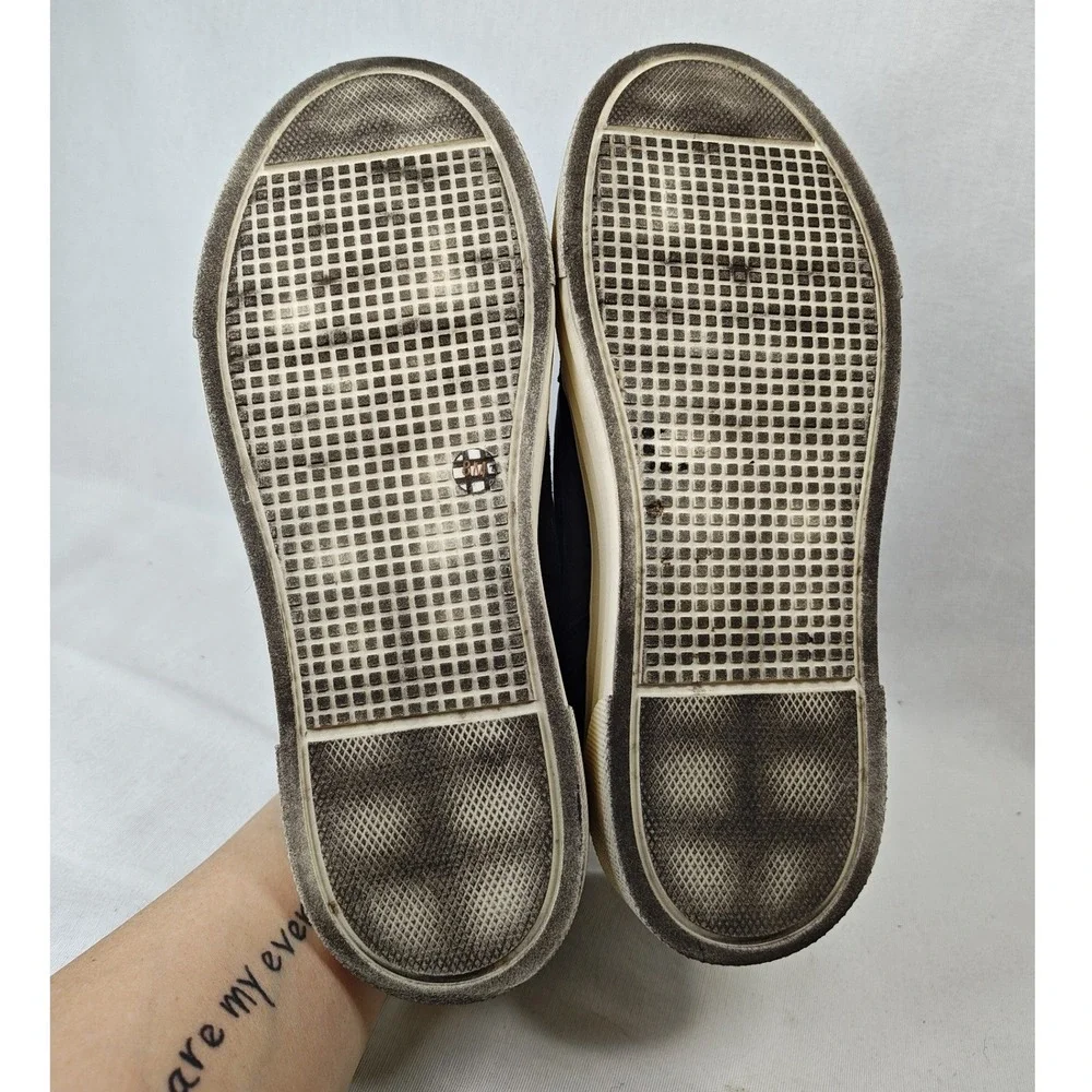 Le Tigre Midtown Low Sneakers Women's  8M Black Leather‎ Platform Shoes